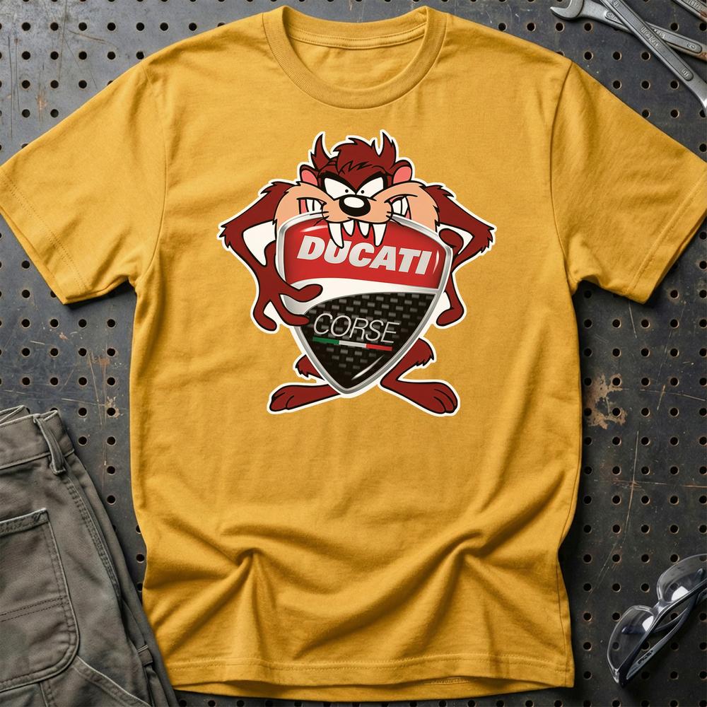 Ducati TAZ T-Shirt-Beklædning-Ducati-Guld-S-Garage Culture Shop- garage - man cave - merchandise