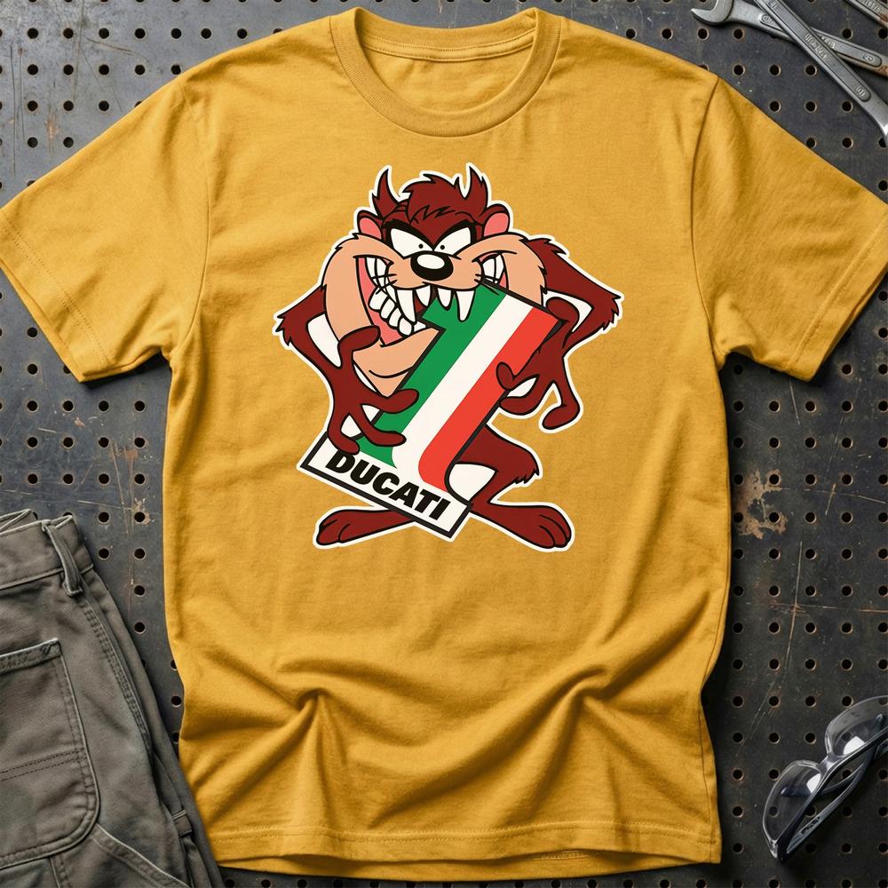 Ducati TAZ T-Shirt-Beklædning-Ducati-Guld-S-Garage Culture Shop- garage - man cave - merchandise