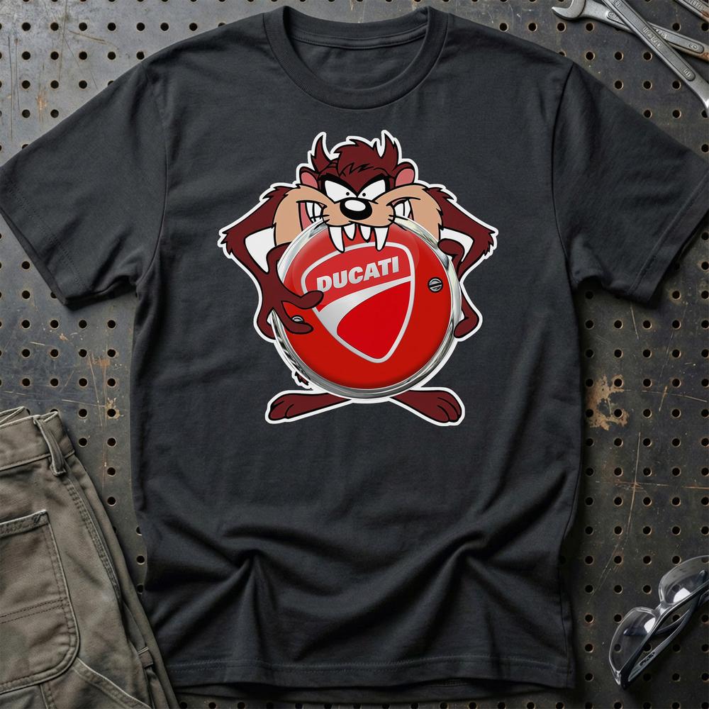 Ducati TAZ T-Shirt-Beklædning-Ducati-Sort-S-Garage Culture Shop- garage - man cave - merchandise
