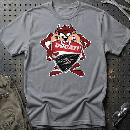 Ducati TAZ Unisex T-Shirt , Bomuld-Beklædning-Ducati-Grå Sport-S-Garage Culture Shop- garage - man cave - merchandise