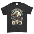 Ducati Two Wheeled Viking Rides Ducati T-Shirt-Beklædning-Ducati-Sort-S-Garage Culture Shop- garage - man cave - merchandise