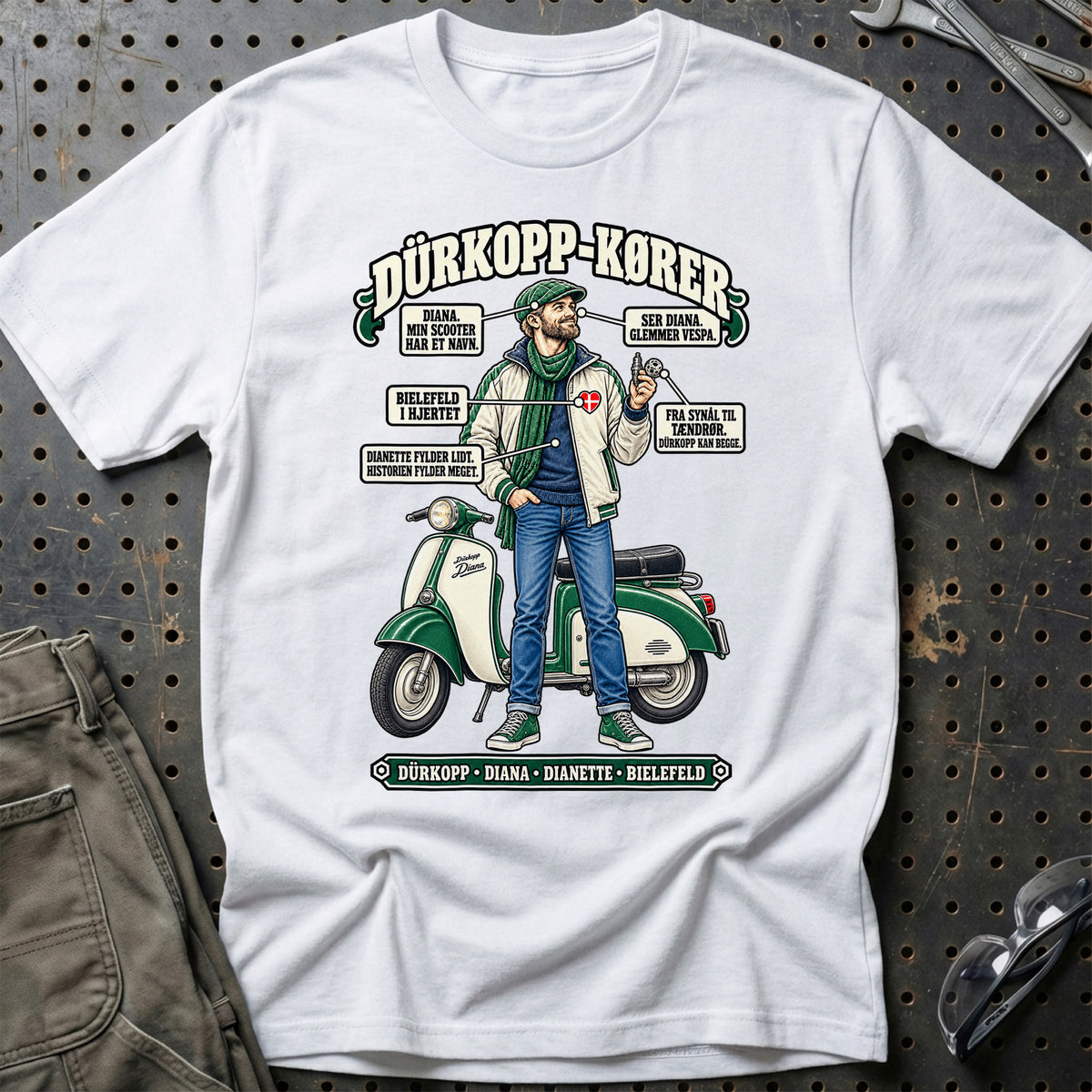
Dürkopp-Kører T-Shirt – Hvid