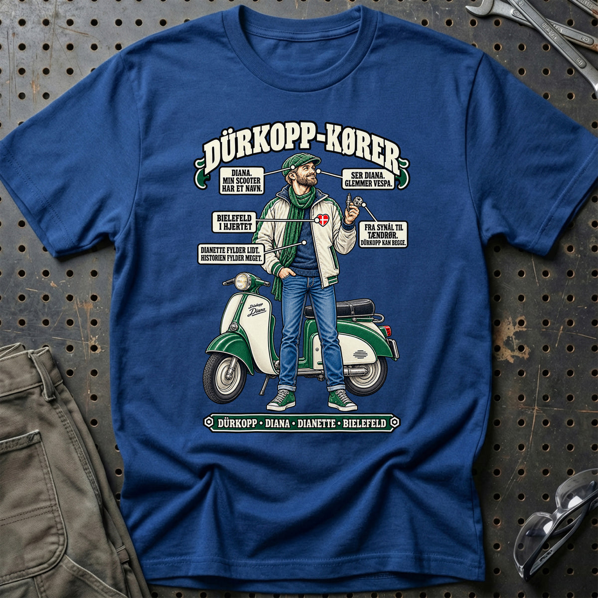 
Dürkopp-Kører T-Shirt – Blå Royal