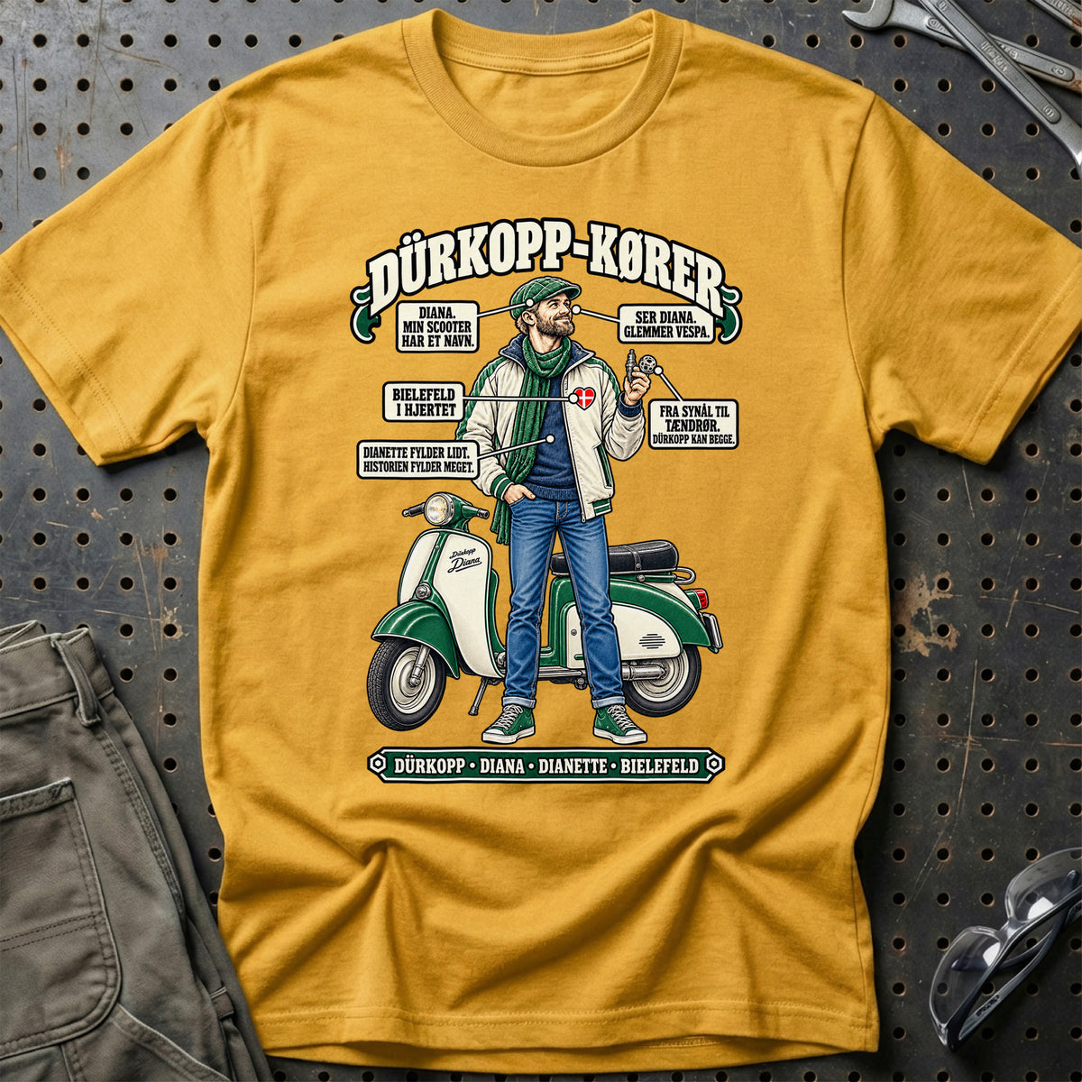 
Dürkopp-Kører T-Shirt – Guld