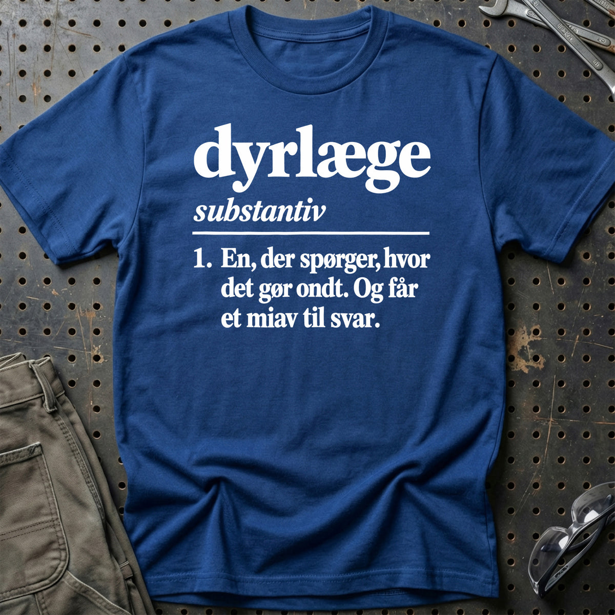 
Dyrlæge – Definition T-Shirt – Blå Royal