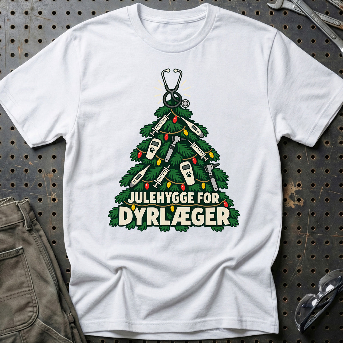
Dyrlæge – Julehygge – Unisex T-Shirt – Hvid