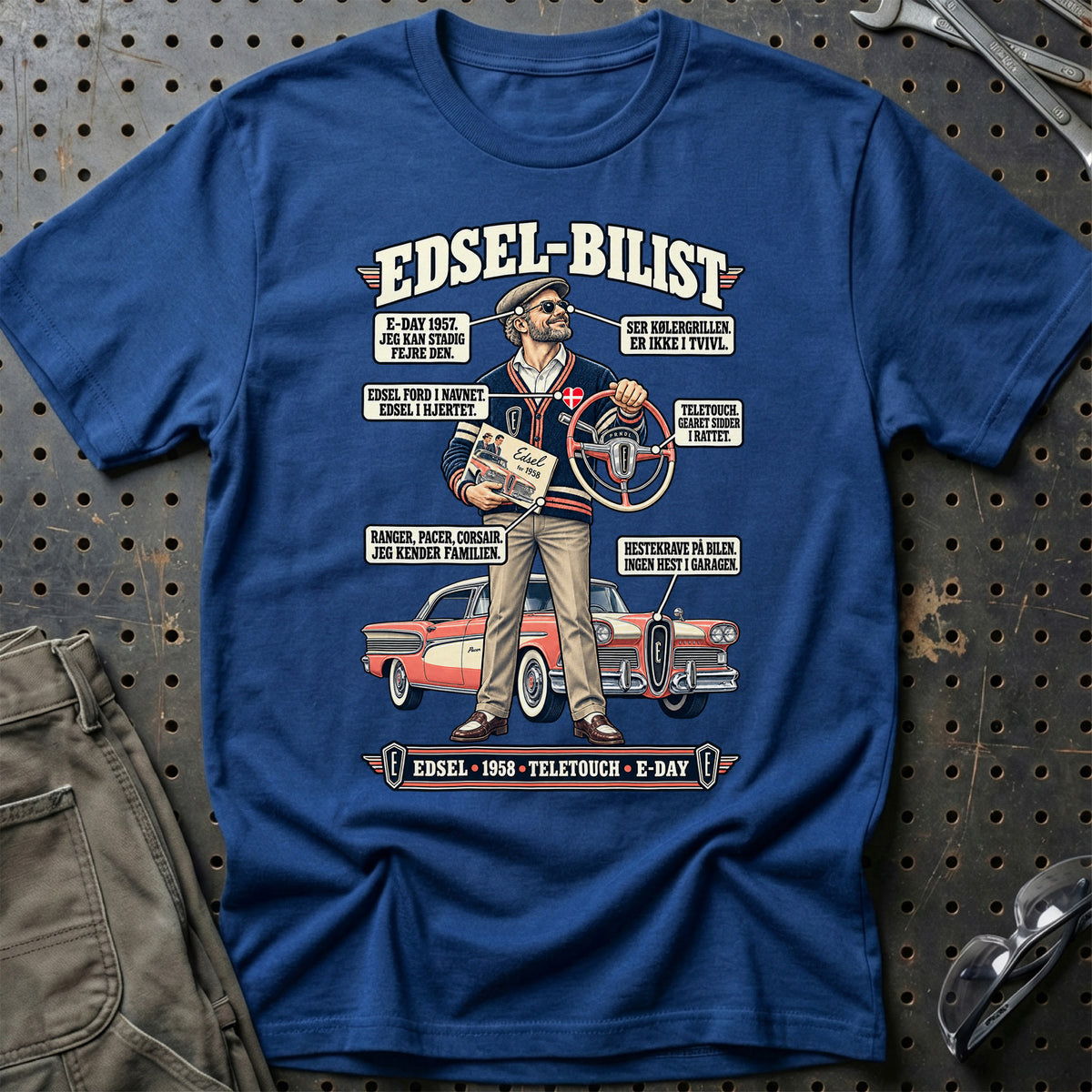 
Edsel-Bilist T-Shirt – Blå Royal
