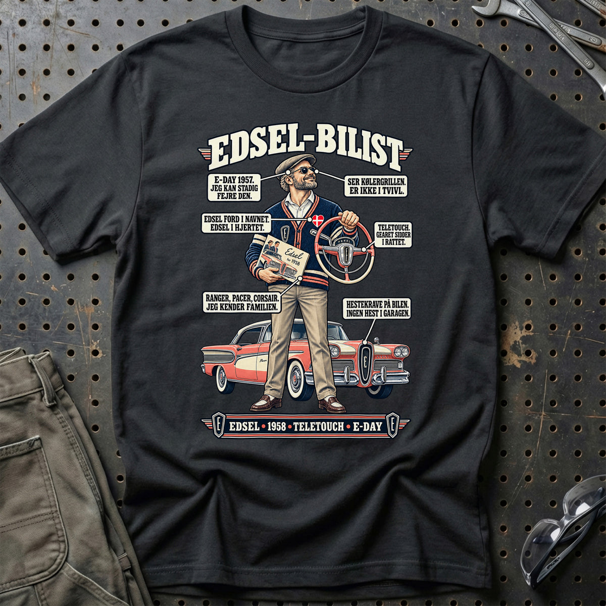 
Edsel-Bilist T-Shirt – Sort