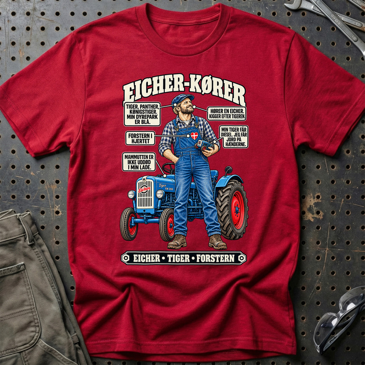 
Eicher-Kører T-Shirt – Rød
