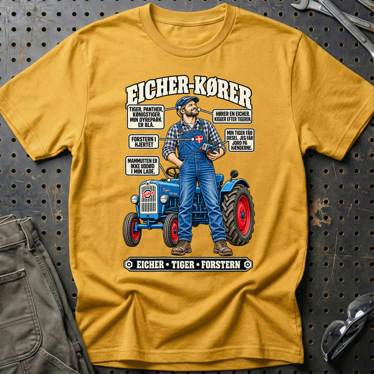 
Eicher-Kører T-Shirt – Guld