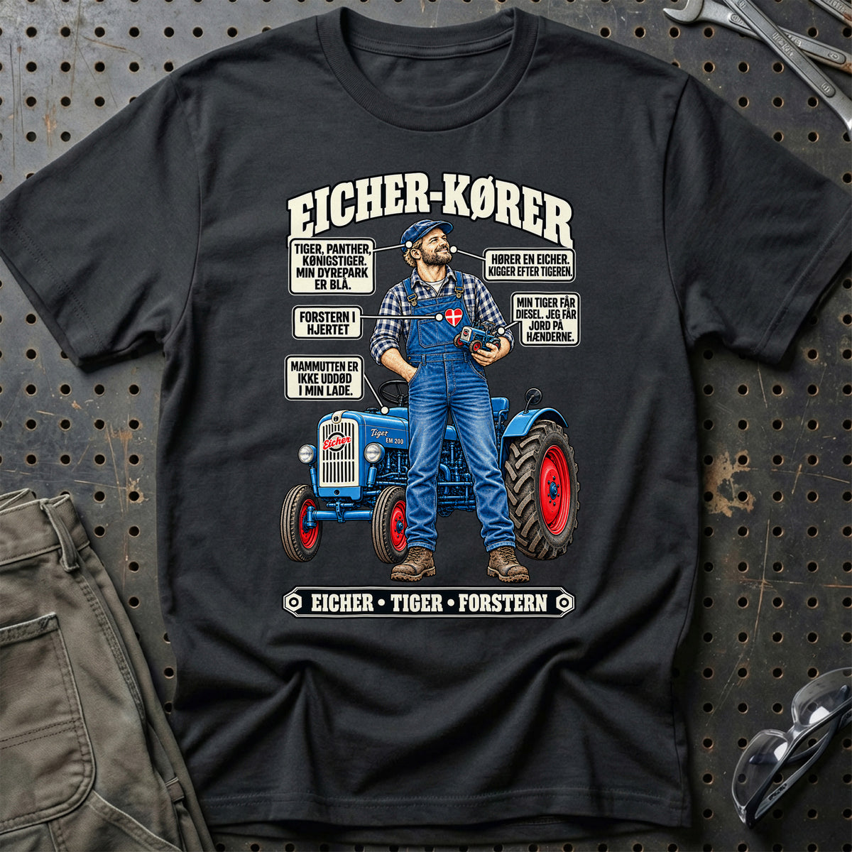 
Eicher-Kører T-Shirt – Sort