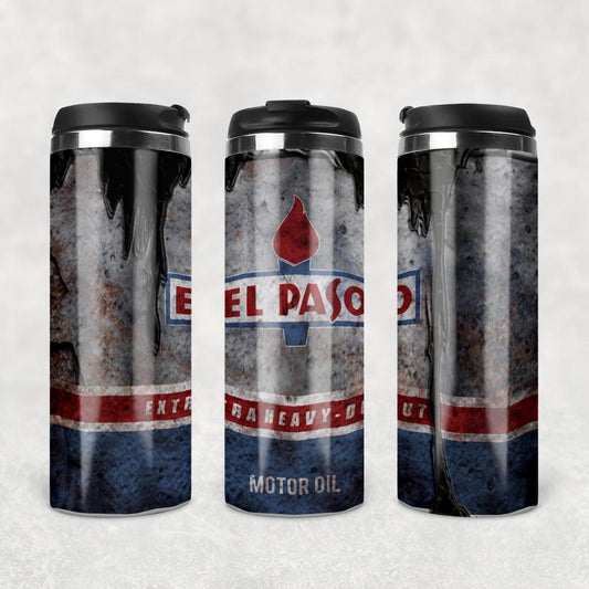 El Paso Motor Oil Termokrus Tumbler Rustfrit Stål-Krus-Motorolie-Garage Culture Shop- garage - man cave - merchandise