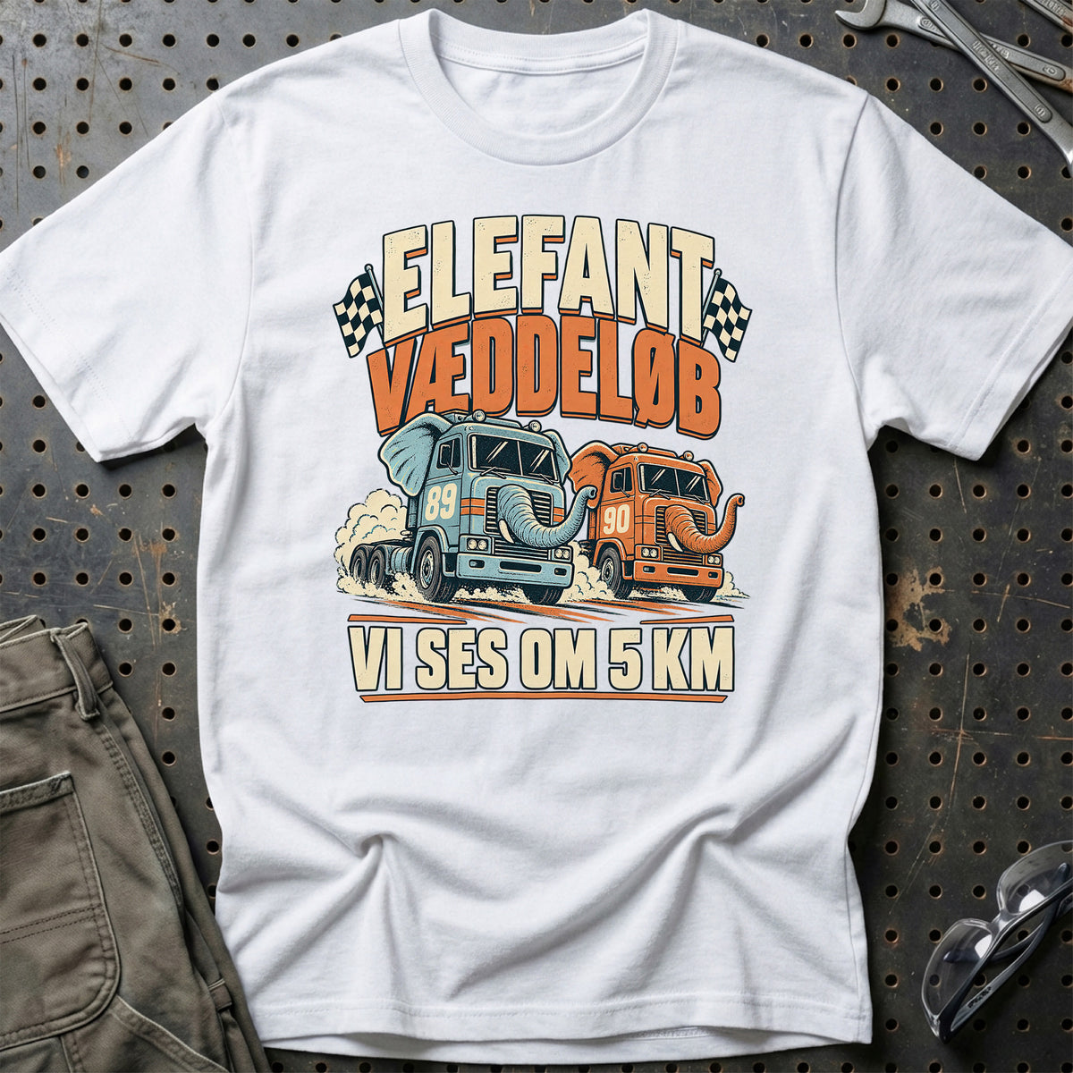 
Produktbillede af Elefantvæddeløb – Vi Ses Om 5 KM T-Shirt