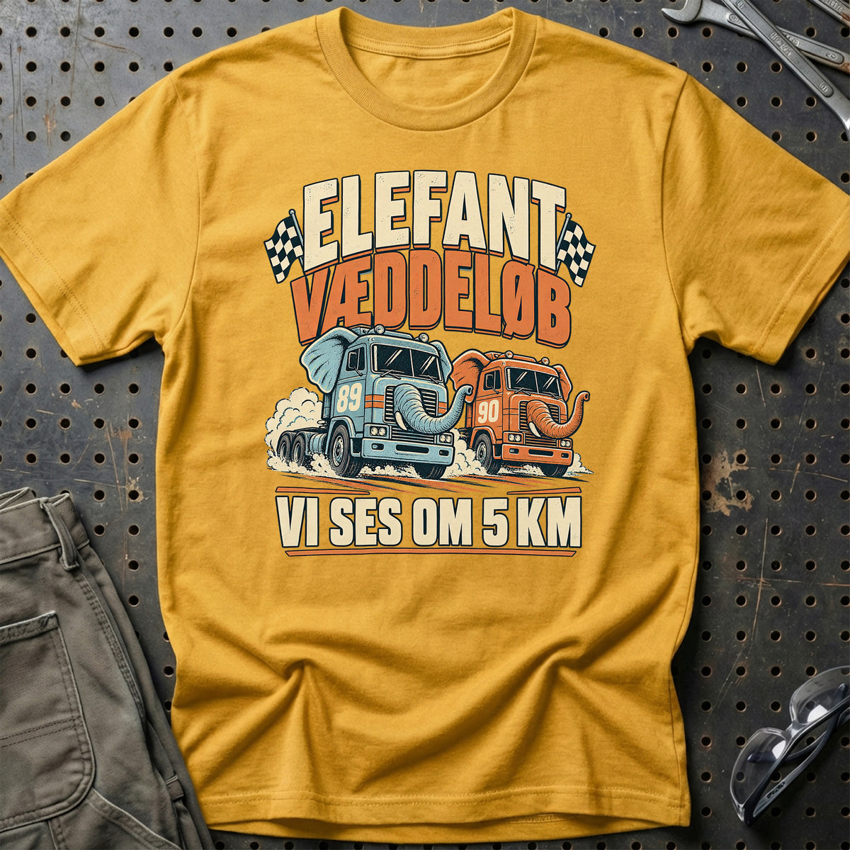 
Produktbillede af Elefantvæddeløb – Vi Ses Om 5 KM T-Shirt