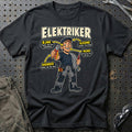 Elektriker – Anatomi T-Shirt – Sort