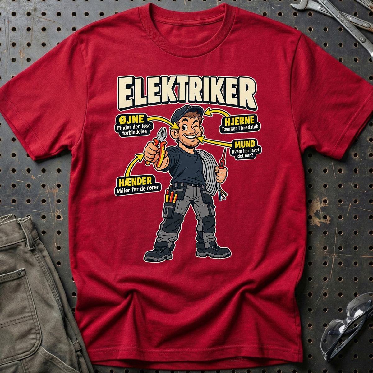 
Produktbillede af Elektriker – Anatomi T-Shirt