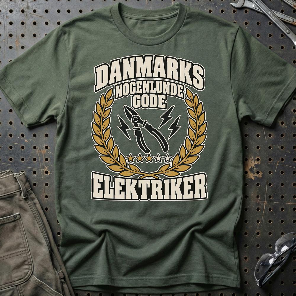 
Produktbillede af Elektriker – Danmarks Nogenlunde Gode T-Shirt