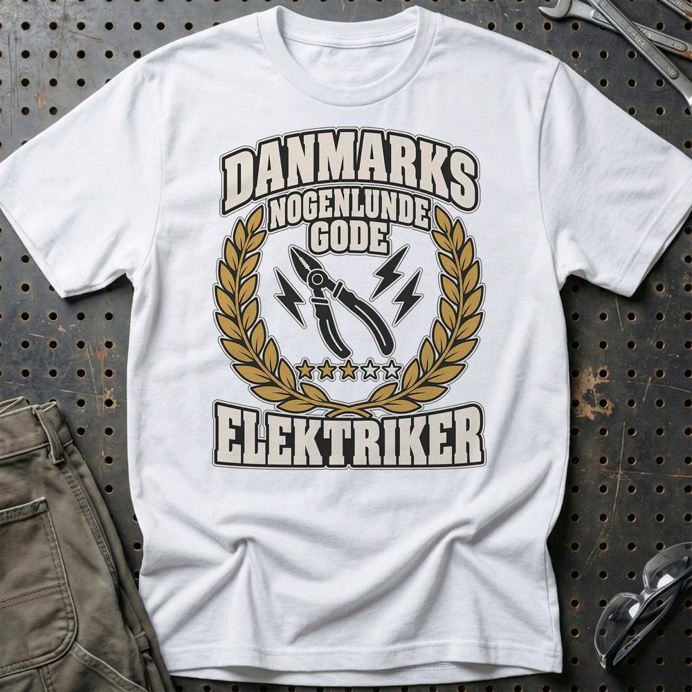 
Produktbillede af Elektriker – Danmarks Nogenlunde Gode T-Shirt