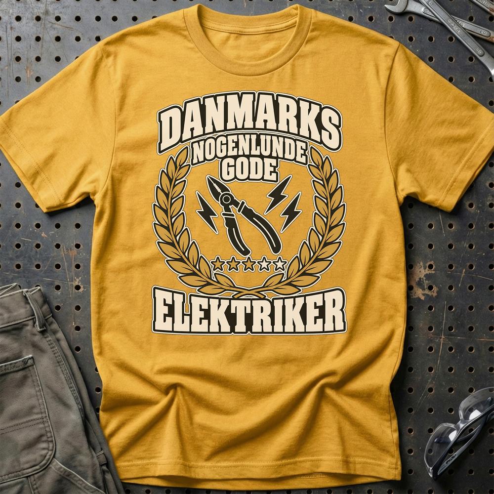 
Produktbillede af Elektriker – Danmarks Nogenlunde Gode T-Shirt