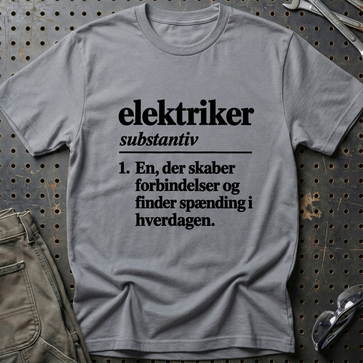 
Elektriker – Definition T-Shirt – Grå Sport