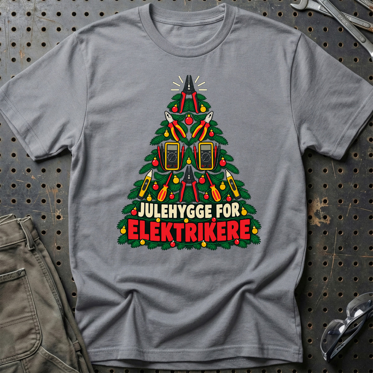 
Elektriker – Julehygge – Unisex T-Shirt – Grå Sport