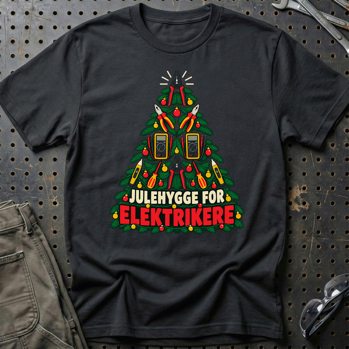 
Elektriker – Julehygge – Unisex T-Shirt – Sort