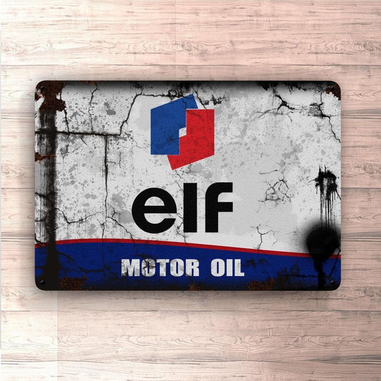 Elf Motorolie Skilte, Musemåtte, Dørmåtte , Plakat-Skilte-Motorolie-Garage Culture Shop- garage - man cave - merchandise
