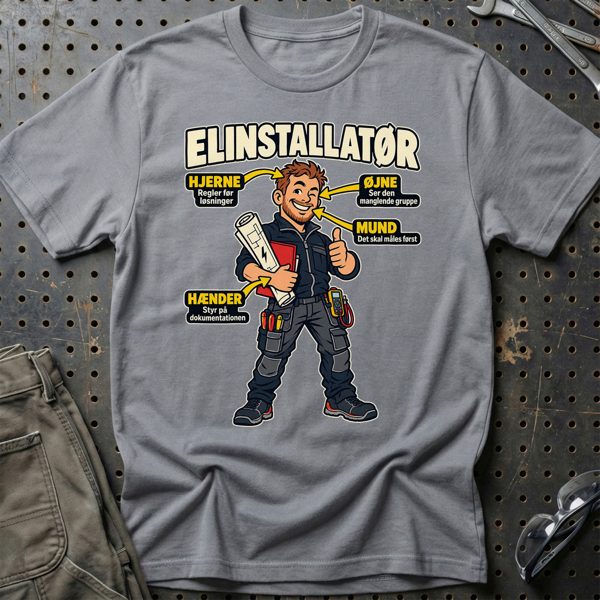 
Produktbillede af Elinstallatør – Anatomi T-Shirt