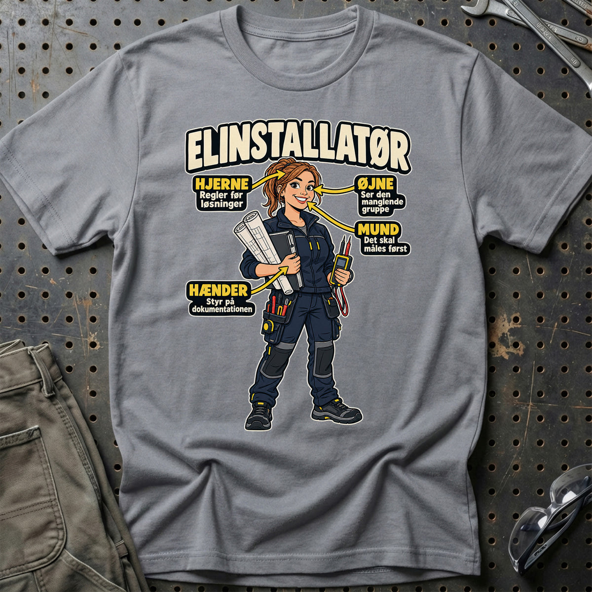 
Produktbillede af Elinstallatør – Anatomi T-Shirt