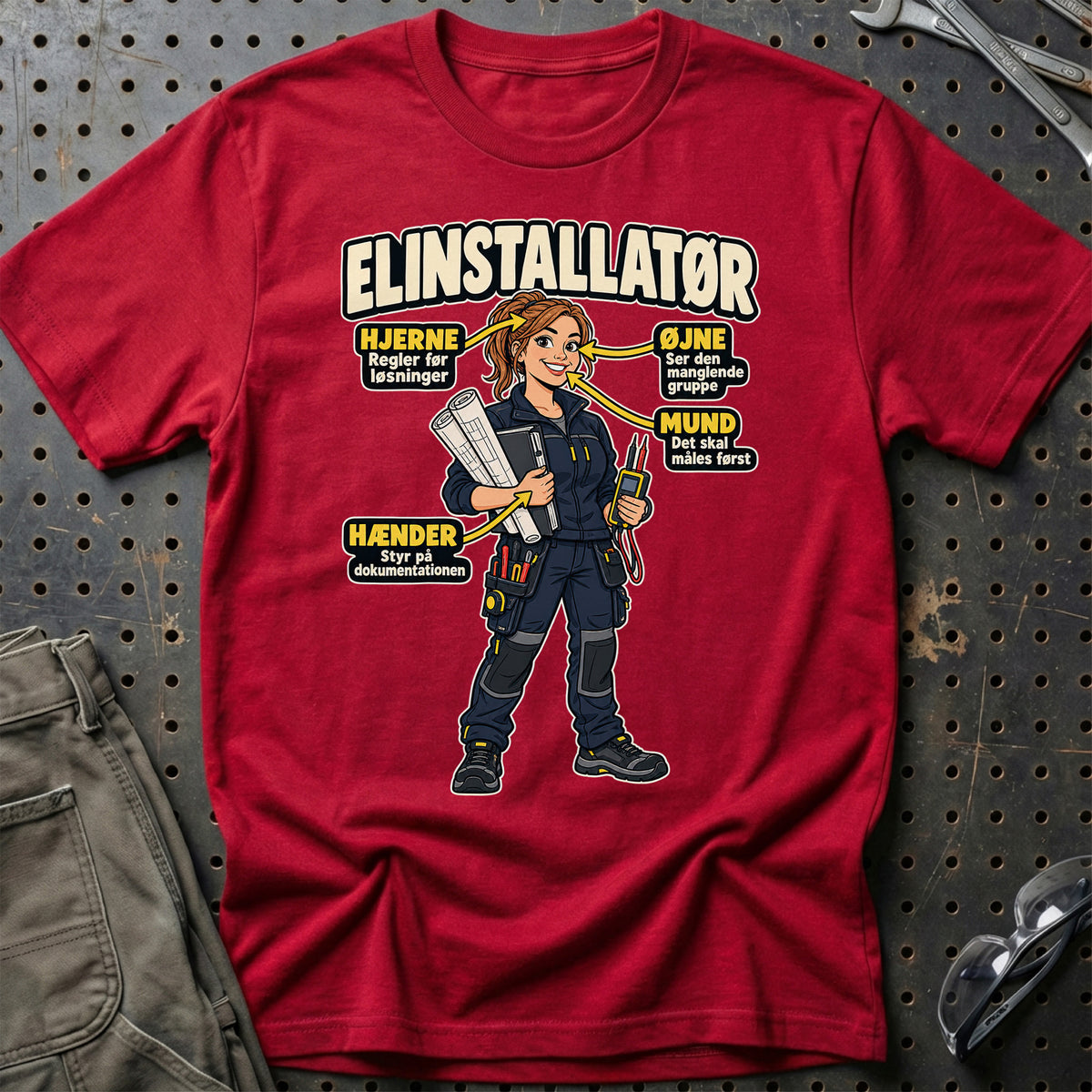
Produktbillede af Elinstallatør – Anatomi T-Shirt