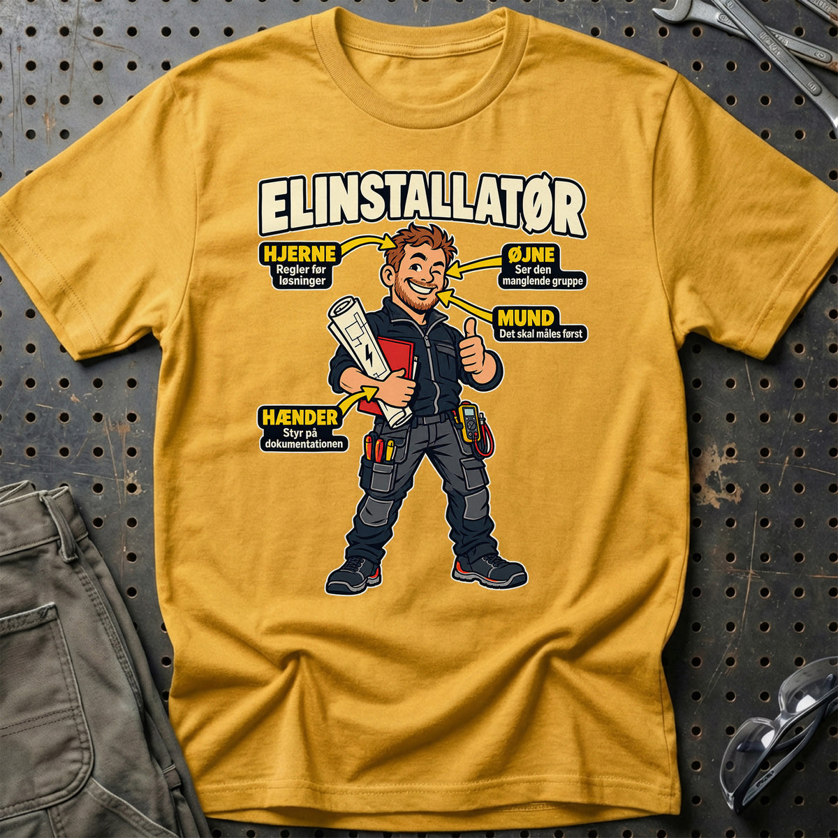 
Produktbillede af Elinstallatør – Anatomi T-Shirt