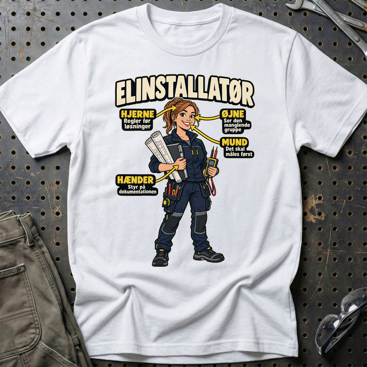 
Produktbillede af Elinstallatør – Anatomi T-Shirt