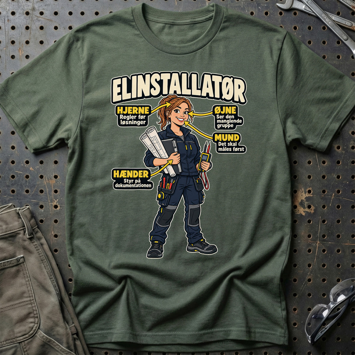 
Produktbillede af Elinstallatør – Anatomi T-Shirt