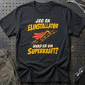 
Elinstallatør – Hvad er din superkraft? – Unisex T-Shirt – Sort
