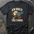 
En bolt – Tre timer – Farvet motiv – Unisex T-Shirt – Sort