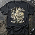
En bolt – Tre timer – Unisex T-Shirt – Sort