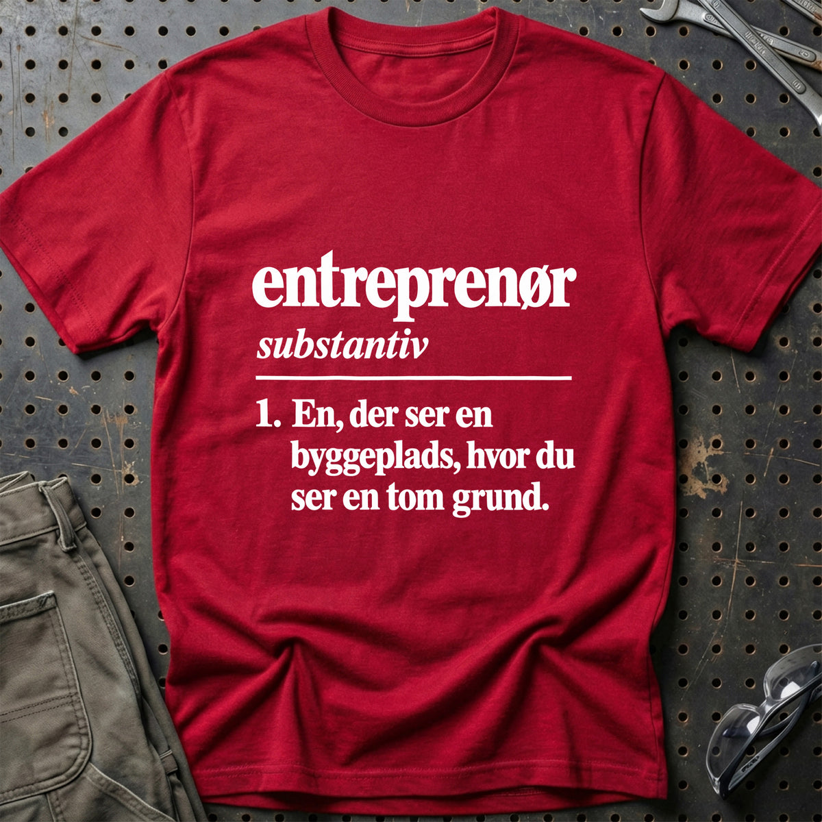 
Entreprenør – Definition T-Shirt – Rød