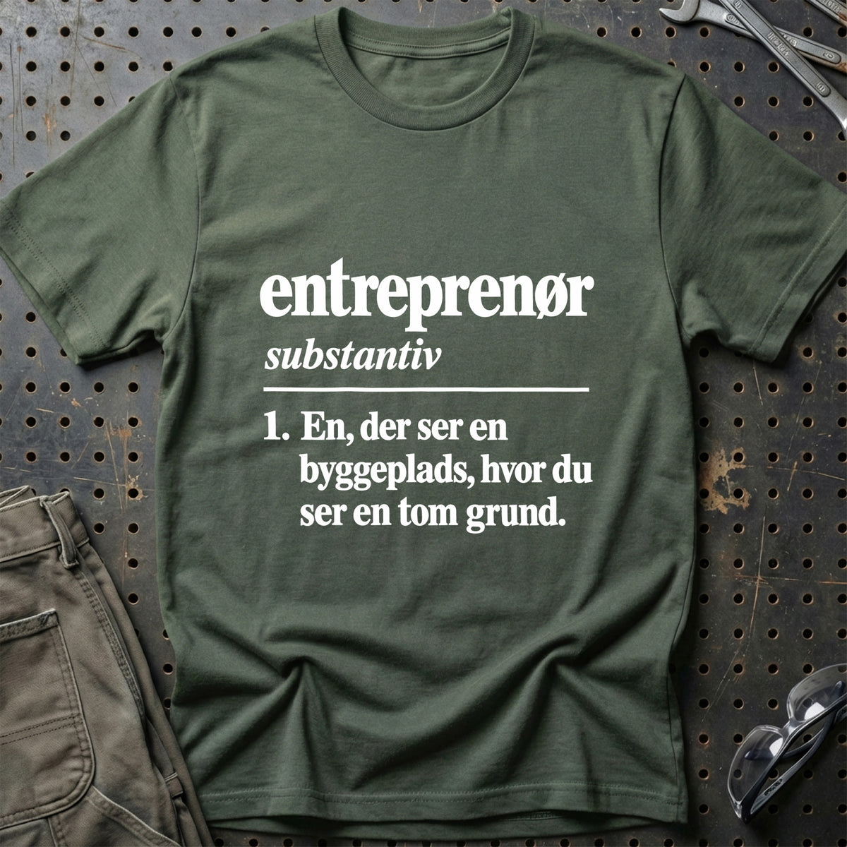 
Entreprenør – Definition T-Shirt – Grøn Militær