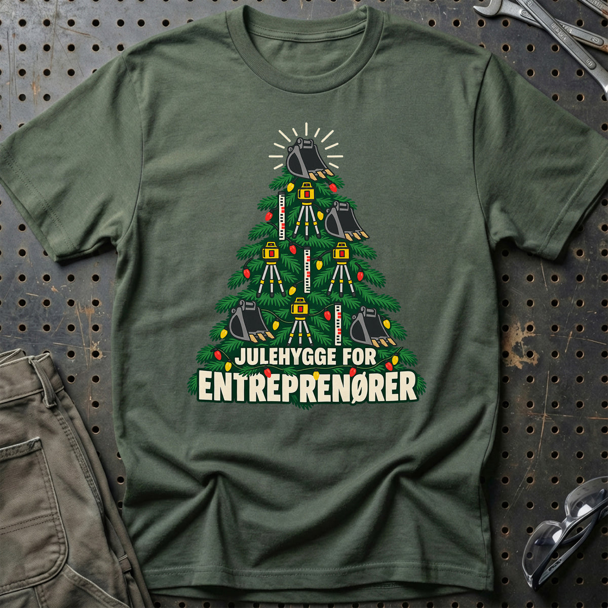 
Entreprenør – Julehygge – Unisex T-Shirt – Grøn Militær