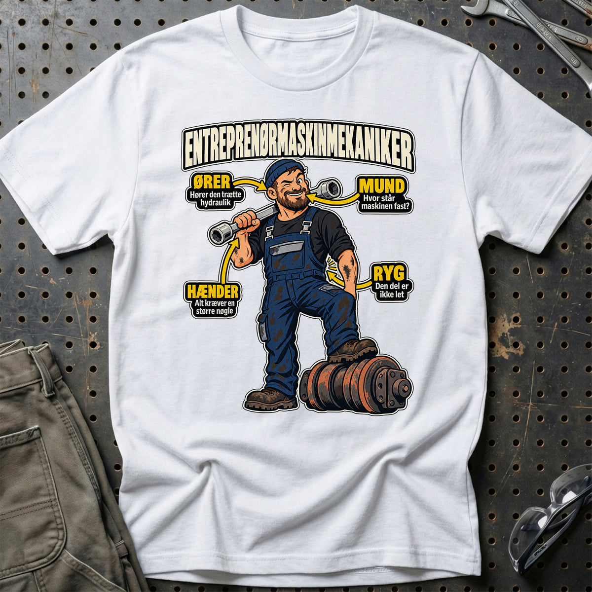 
Produktbillede af Entreprenørmaskinmekaniker – Anatomi T-Shirt