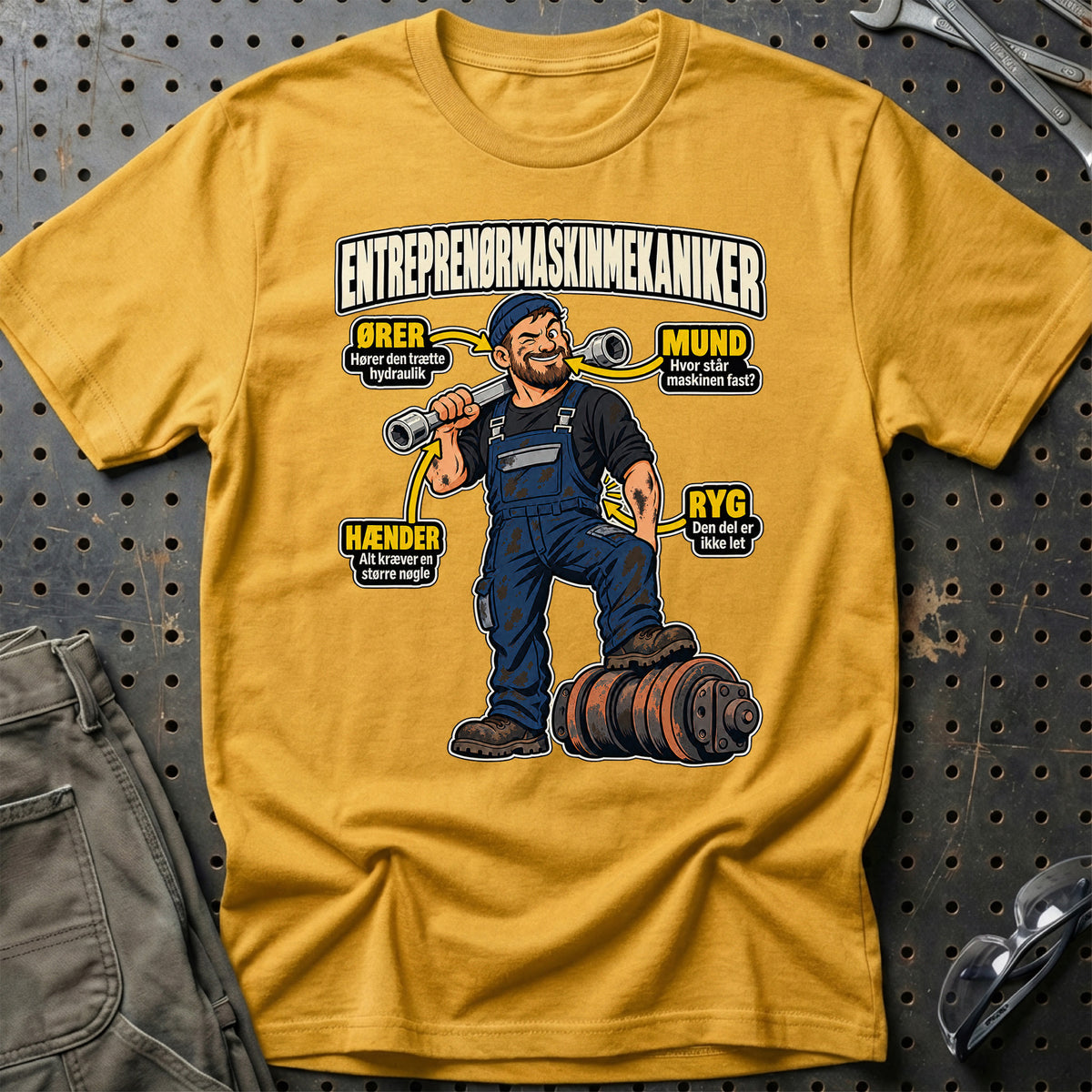 
Produktbillede af Entreprenørmaskinmekaniker – Anatomi T-Shirt