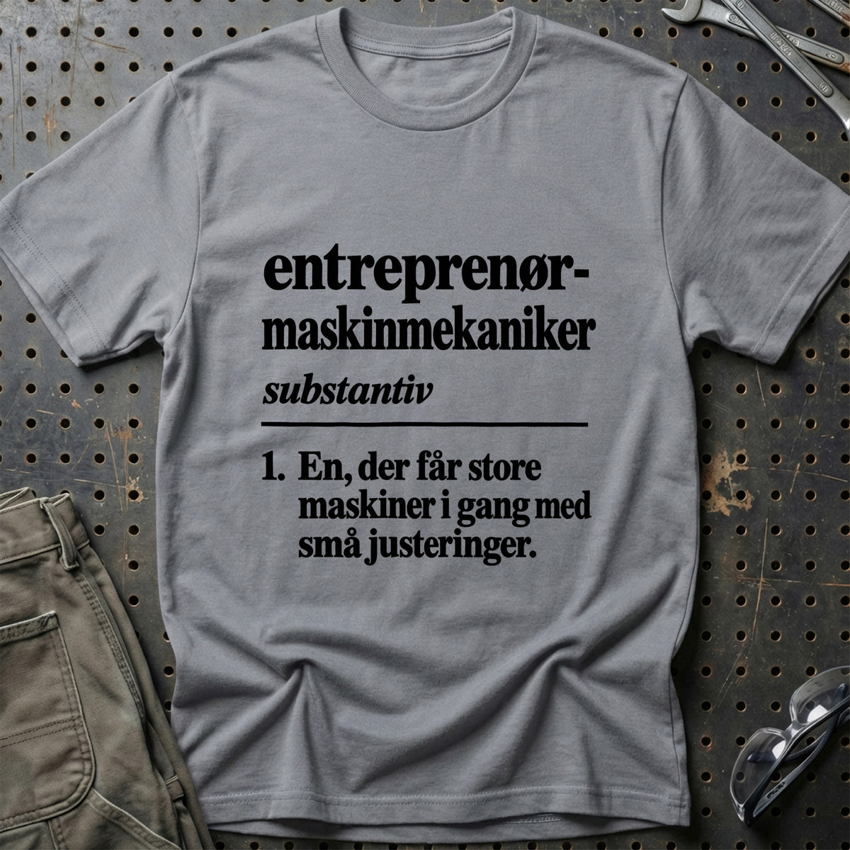 
Entreprenørmaskinmekaniker – Definition T-Shirt – Grå Sport