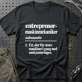 
Entreprenørmaskinmekaniker – Definition T-Shirt – Sort