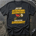
Entreprenørmaskinmekaniker – Hvad er din superkraft? – Unisex T-Shirt – Sort