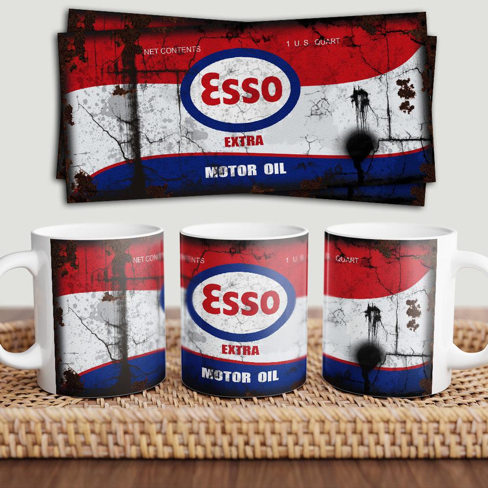 Esso Motorolie Keramisk Krus-Krus-Motorolie-Garage Culture Shop- garage - man cave - merchandise