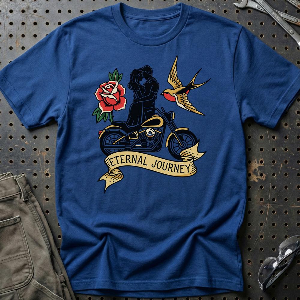 Eternal Journey T-Shirt-Beklædning-Garage Culture-Blå Royal-S-Garage Culture Shop- garage - man cave - merchandise