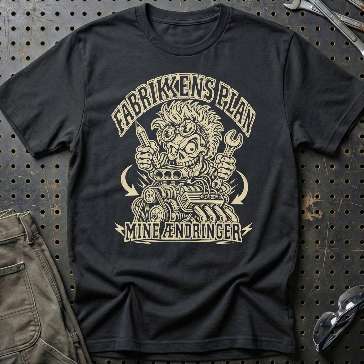 
Fabrikkens plan – Mine ændringer – Unisex T-Shirt – Sort