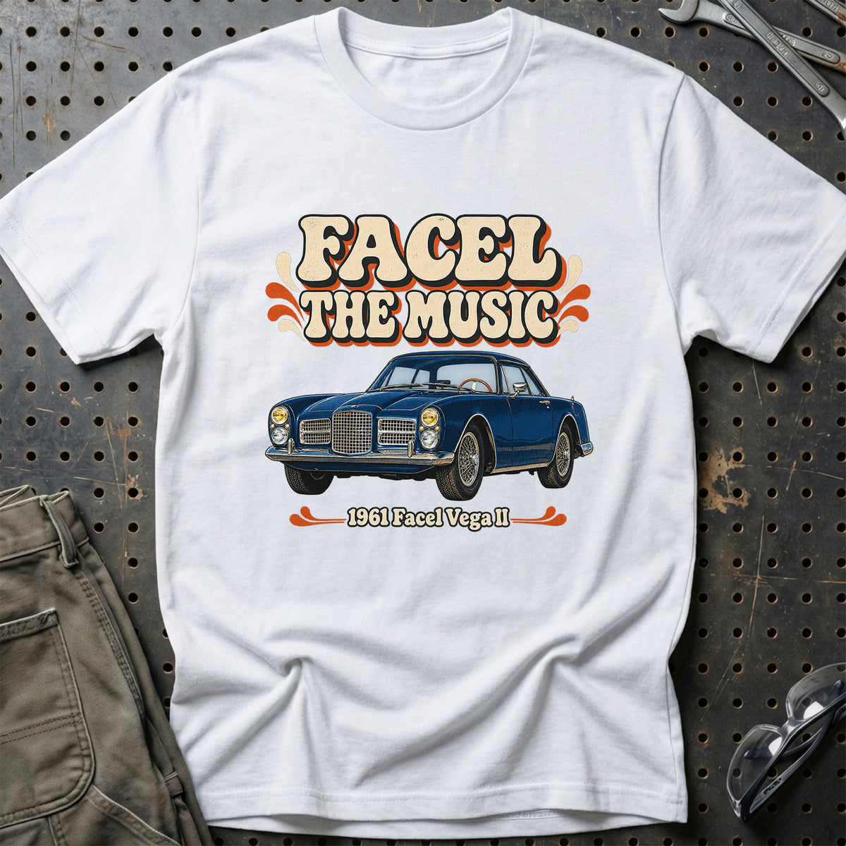 
Facel Vega II 1961 – Facel the Music T-Shirt – Hvid