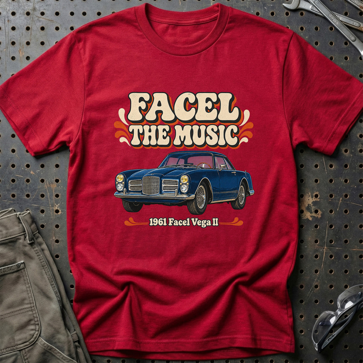 
Facel Vega II 1961 – Facel the Music T-Shirt – Rød