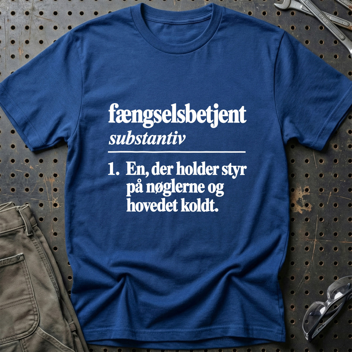 
Fængselsbetjent – Definition T-Shirt – Blå Royal